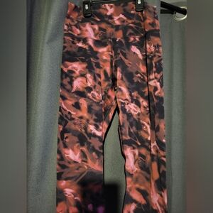 lululemon athletica Pink and Black Leggings